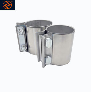 고성능 배기 클램프 맞대기 조인트 스테인리스 스틸 밴드 클램프 슬리브 자동차 커플러 배기 파이프 클램프 - Product Image 3