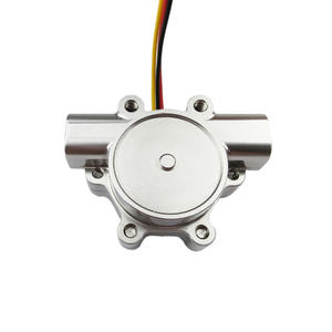 マイクロフロー高精度センサーG1/4ホール効果パルス流量計ステンレス鋼タービン水流センサー3本ワイヤ - Product Image 1