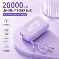 Nouveau produit 2026 – Batterie externe portable 20000 mAh avec charge ultra-rapide PD22.5W et écran LED pour smartphone (OEM/ODM)