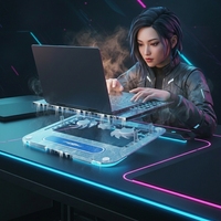 Tapis de refroidissement universel à double ventilateur pour le gaming et le bureau