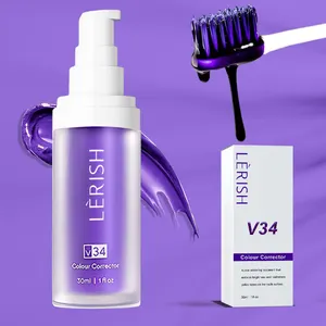 V34 Colour Corrector Customization 30Ml V34 Purple Toothpaste Oem Factory Happy Smile V34 Colour Corrector Serum