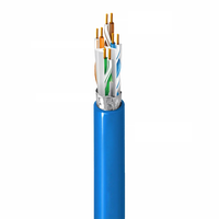 Cable Cat6a F/UTP blindado con Mylar de aluminio de 8 conductores, certificado CE/ISO/RoHS, con revestimiento LSZH ignífugo, ancho de banda de 550MHz y 10Gbps.