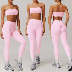 Conjuntos de Pantalones de Yoga con Logotipo Personalizado, Ropa Deportiva para Mujer, Conjuntos de Gimnasio y Fitness para Mujer - Product Image 1