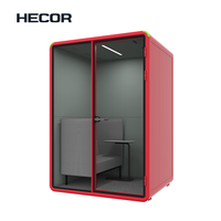 Cabine téléphonique de bureau portable insonorisée pour webcasting en direct et studio de musique vocale