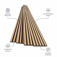 Panel de Pared Acústico de Madera, Panel Acústico Impermeable, Absorbente de Sonido, Reductor de Ruido para el Hogar y Estudio, OEM ODM
