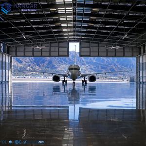 مبنى طائرات صناعي كبير المدى ذو تصميم مفتوح للبيع، هيكل فولاذي عالي القوة للبناء النمطي - Product Image 6