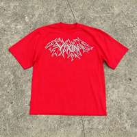 Camiseta de Algodón Personalizada con Pedrería para Hombre, Camiseta de Lujo Brillante con Pedrería y Diseño Impreso en DTG, Ropa Urbana