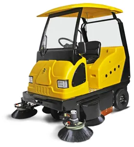 E800W Compact Driving Sweeper Mini Street Sweeper Ride on Electric Road Sweeper