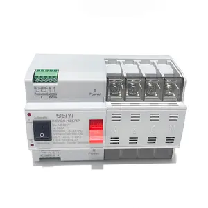 Emergency power switching 4 phase 125A double power change over switch for generators