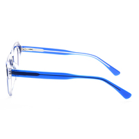 Lunettes optiques personnalisées pour hommes femmes montures en acétate colorées unisexes petite monture carrée rectangle style cristal motif lunettes