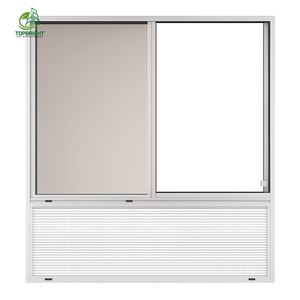 Topbright Design moderne hôtel américain fenêtres coulissantes cadre en aluminium PTAC avec frein thermique en verre persiennes à ouverture horizontale - Product Image 5
