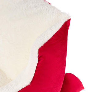 Acogedora cama de lujo para perros Unique <span class=keywords><strong>Fun</strong></span> Holiday Christmas Sleigh Style Diseño moderno antiansiedad Altamente duradero Lavable para uso en invierno - Product Image 4