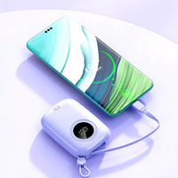 Batterie externe portable compacte 22,5 W, nouveau modèle, charge ultra-rapide, affichage numérique, grande capacité 10000 mAh