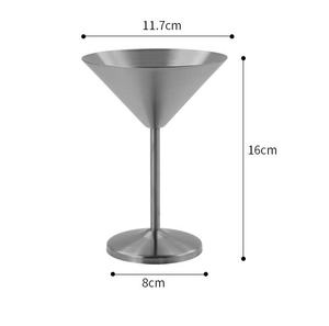أكواب كوكتيل مارتيني من الفولاذ المقاوم للصدأ 304 المصقول، أدوات بار قابلة لإعادة الاستخدام للحفلات والمطاعم، أواني شرب متينة غير قابلة للكسر - Product Image 2
