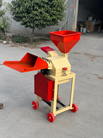 Nouveau Broyeur à Aliments Humides et Secs pour Maïs et Pailles, Capacité 500kg/h, 220V, Lames Renforcées Multifonctionnelles de Petite Taille