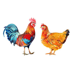 Adorno Metálico de Gallo Yuandian, Decoración de Animales para Jardín, Patio y Hogar, Cocina - Product Image 2