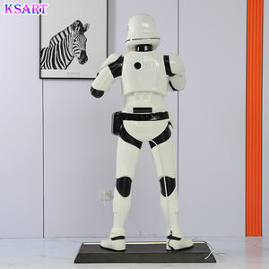Statue de Stormtrooper grandeur nature de <span class=keywords><strong>Star</strong></span> <span class=keywords><strong>Wars</strong></span> Sculpture de décoration de maison en résine - Product Image 6