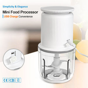 600ml portátil Food <span class=keywords><strong>Processing</strong></span> Chopper recarregável aço inoxidável Blade Mixer elétrico com balança eletrônica - Product Image 6