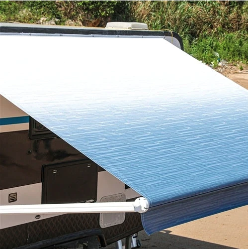 Premium Plain Coated PVC RV Awning Fabric-UV-Resistant Waterproof Durable for Car & Outdoor Use