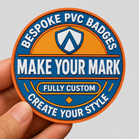 AWELLS Badge 3D en PVC sur mesure, logo personnalisé, patch en caoutchouc personnalisé pour marquer votre empreinte sur les vêtements et les accessoires de sacs