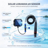 Sensor Industri Nirkabel Tenaga Surya Off-Grid dengan Probe pH LoRaWAN untuk Pemantauan Air Limbah & Akuakultur Tanpa Pengawasan