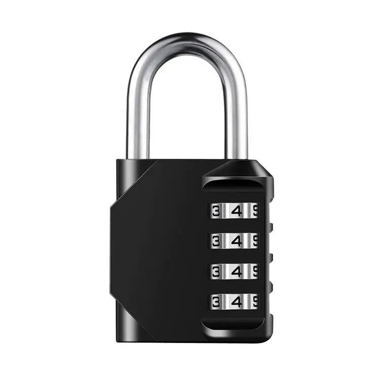 デジタルコンビネーションロックセキュリティロックスクールロッカーロック用の防水性と頑丈なコンビネーション南京錠 (黒)