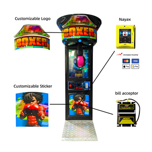 Máquina de Boxeo Arcade Operada con Monedas Leon, Versión con Premios, 1 Jugador, Equipo de Entretenimiento para Interiores, 1 Año de Garantía, Soporte en Inglés - Product Image 4