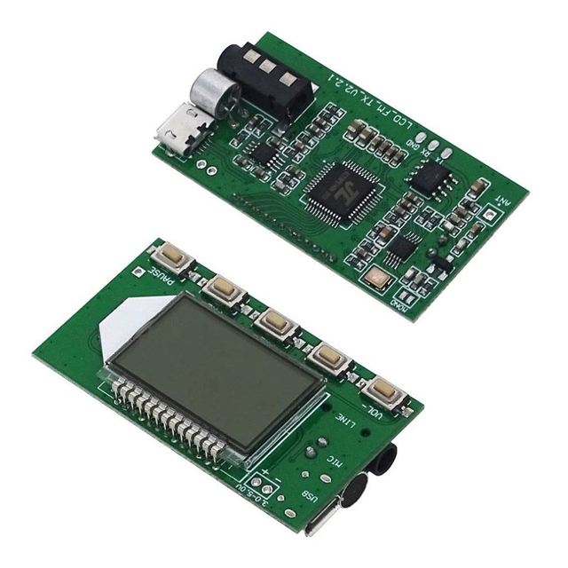 FM Wireless Transmission Module Digital Audio Microphone Campus Radio Station DIY Circuit Board