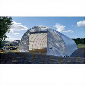 S306515R Auvent de stockage extérieur déplacé facile à étirer coulissant pousser et tirer grande tente pliante avec couvercle à 4 côtés - Product Image 1