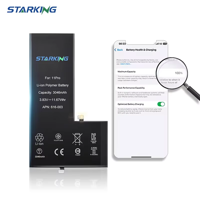 OEM ODM Wholesale High Capacity Replacement Original Battery for iPhone X/Xr/Xs 11 Pro Max/12/13/14 Pro/15 Pro Max 4500mah