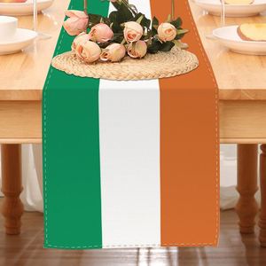 Bandera Decorativa para Mesa de Exterior para Fiestas, Diseño de Arpa Verde y Blanca, para Decoración del Hogar en el Día de San Patricio - Product Image 3