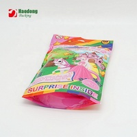 Sac en plastique à fermeture éclair pour enfants, sac d'emballage de bonbons
