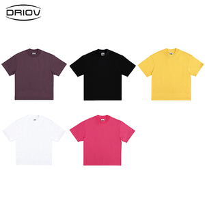 Camiseta de Manga Corta <span class=keywords><strong>para</strong></span> <span class=keywords><strong>Hombre</strong></span>, Estilo Americano, Cuello Redondo, Tejido Grueso de 260 g, Holgada, Lisa, <span class=keywords><strong>para</strong></span> Verano, Ropa Urbana Moderna, Nueva Colección 2026 - Product Image 2