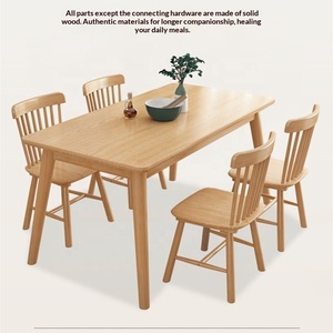 Mesas de Comedor Modernas de Madera Maciza Cuadradas y Estables Multifuncionales para Restaurantes Pequeños Tipo Apartamento y Alojamientos Turísticos - Product Image 5