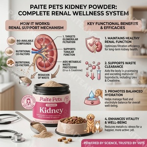 Pet Kidney Support Powder Dog <strong>Cat</strong> Urea Creatinine Metabolism Supplement <strong>Renal</strong> Health Urinary Tract Care Function Private Label - Product Image 3