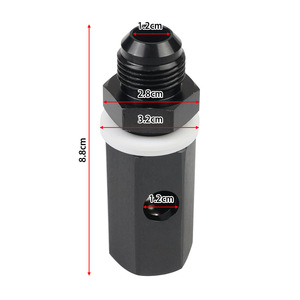 <b>Modified</b> Fuel Tank Exhaust Check Valve AN6 AN8 AN10 3/4 In Aluminum <b>Plastic</b> Stainless Steel Oil Ventilation Connector - Product Image 3