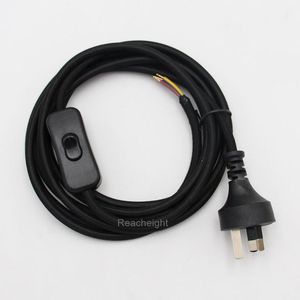 <span class=keywords><strong>Cable</strong></span> de <span class=keywords><strong>3.5</strong></span> Metros con Enchufe de 3 Pines NZ AU y <span class=keywords><strong>Cable</strong></span> Recubierto de Tela de 3x0,75mm2 con Interruptor - Product Image 4