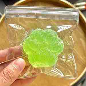 ของเล่นบีบลดความเครียดรูปอุ้งเท้าแมวคริสตัลน้ำตาลน่ารัก ทำจาก TPR เหมาะสำหรับเด็กและผู้ใหญ่ ของขวัญคลายเครียด ของเล่นอุ้งเท้าแมว - Product Image 4