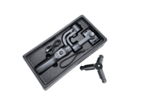 Stabilisateur de smartphone Gimbal anti-tremblement avec suivi intelligent IA, perche télescopique intégrée et batterie 3600 mAh pour vidéo Android/iOS