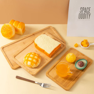 Simple Square <b>Large</b> Wooden <b>Tray</b> Thickened For Hotel Coffee Tea Beverage Serving - Product Image 3