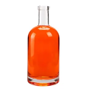 定制酒伏特加玻璃瓶，带软木塞，用于饮料装饰饮料的龙舌兰酒
