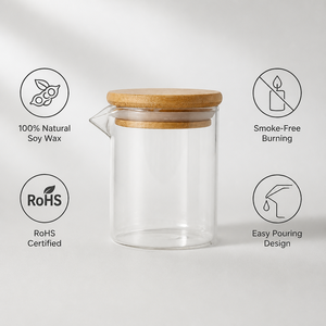 Vela Aromática de Lujo 2 en 1 con Aceite de Masaje, Hecha a Mano con Cera de Soya <span class=keywords><strong>100</strong></span>% Natural, con Boquilla, en Frasco de Regalo con Logotipo Personalizado - Product Image 4