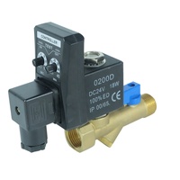 Vanne de vidange d'eau automatique temporisée électronique en laiton DKV avec minuterie électrovanne de vidange d'eau automatique électronique pour compresseur d'air