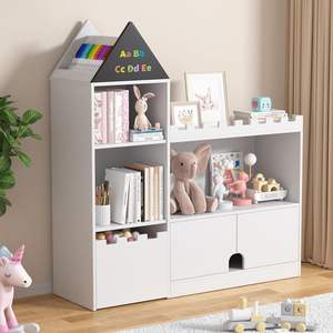 Fondlive <span class=keywords><strong>Armoire</strong></span> à jouets utile et polyvalente pour enfants Organisateur de rangement de jouets pour salle de jeux Chambre à coucher Grande étagère de rangement pour la maternelle - Product Image 1