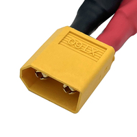 Kabel Kawat PVC XT60 Splitter Y 3 Arah Pria Wanita 14AWG Konduktor Tembaga Murni Panjang 100mm untuk Baterai RC Elektronik
