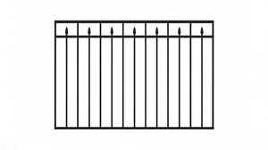 Clôture en acier galvanisé résistant à la rouille avec sommet à pointes pour clôture extérieure, <span class=keywords><strong>sécurité</strong></span> industrielle, périmètre <span class=keywords><strong>de</strong></span> jardin, <span class=keywords><strong>barrière</strong></span> <span class=keywords><strong>de</strong></span> <span class=keywords><strong>sécurité</strong></span> - Product Image 5