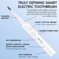 Alat Pembersih Gigi Elektrik Rongzhou Water Flosser dengan Ujung Pengganti 5 Kecepatan Perangkat Pembersih Gigi Perawatan Mulut Rumahan Portabel