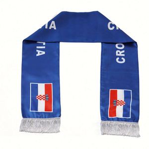 Bufandas Personalizadas con Diseño de Croacia para Aficionados y Clubes de Seguidores, Producto Nuevo - Product Image 4
