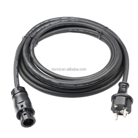 Kabel Adaptor Baterai Mesin Pemotong Rumput Listrik Inti Tembaga Kustom dengan Sekring 40A untuk Terminal Spade Konektor PVC/Nylon