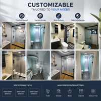 Maison conteneur modulaire extensible pour camp de construction, panneaux en acier isolés durables, dimensions personnalisées selon vos besoins